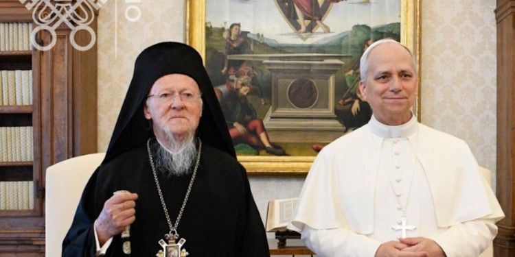 Патриарх Варфоломей и папа Лев XIV