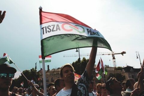 На митинге оппозиционной «Тисы»