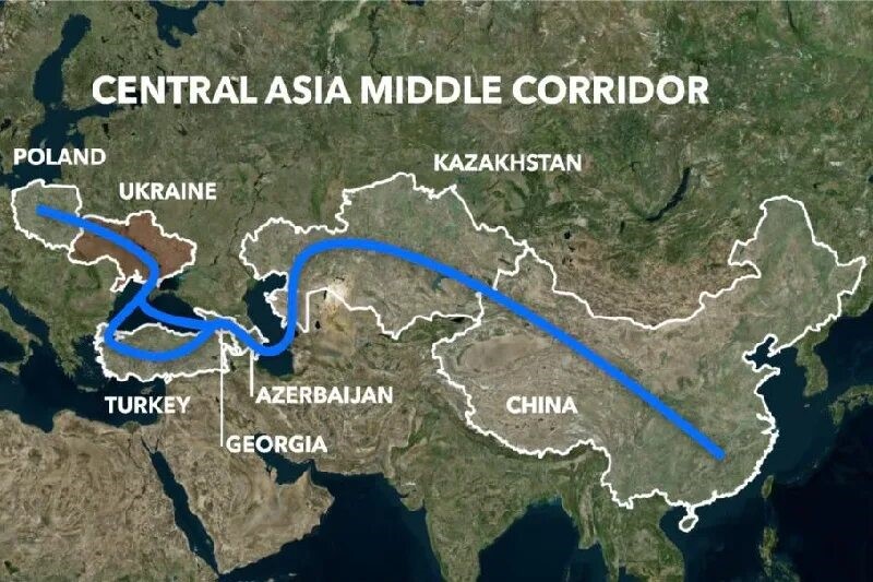 «Срединный коридор» между Китаем и Каспием